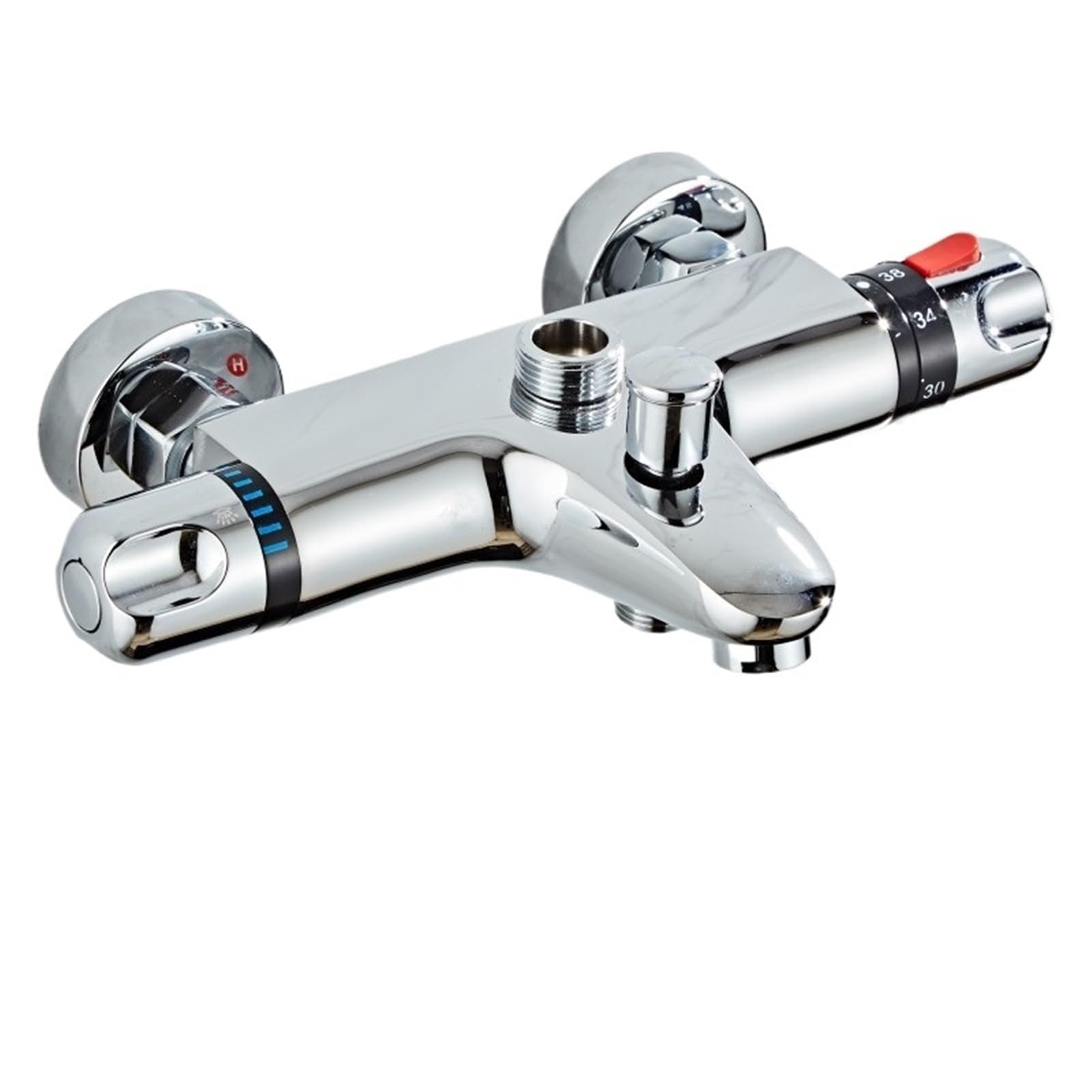 Thermostatic Shower Mixer Bathroom Shower Faucets Bathtub Faucet Thermostatic Bath Mixer Wall Mounted Rainfall Tap(Up and Down)