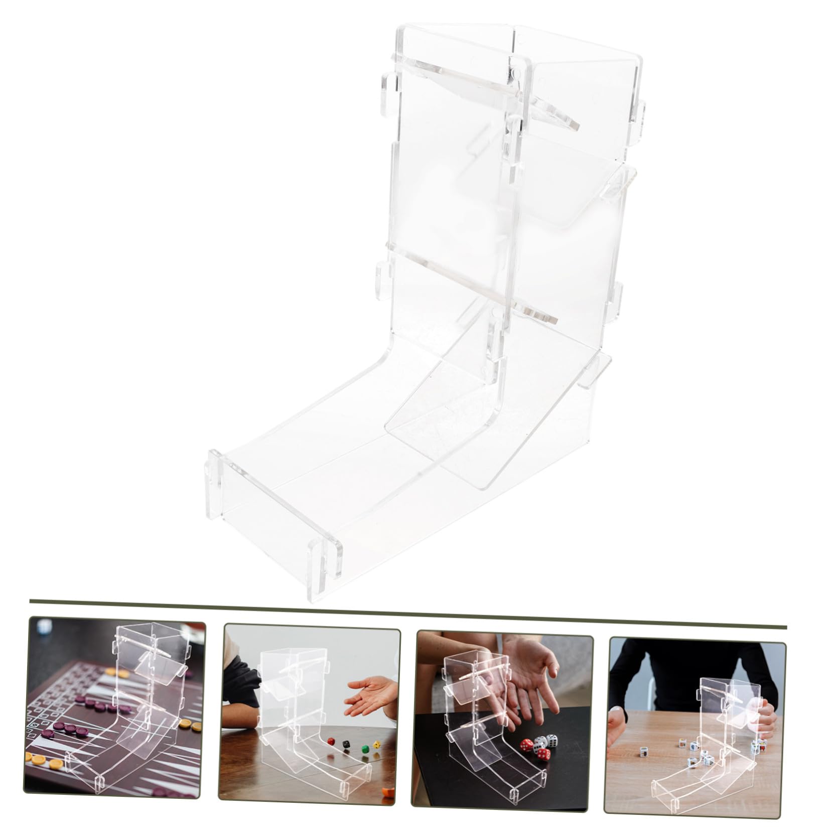 Tour à Dés Pratique en Acrylique 1 Pièce, Accessoire Jeu de Rôle