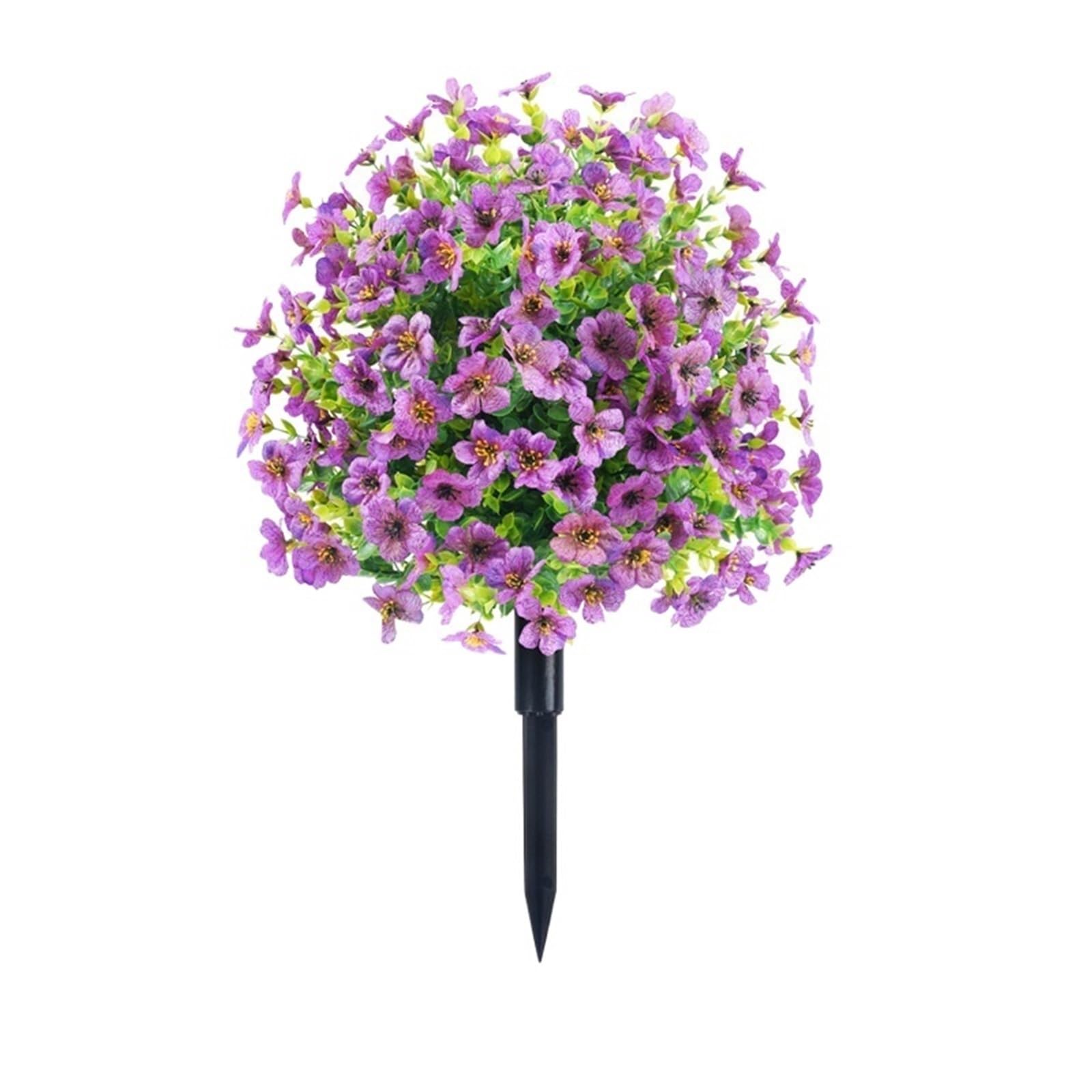 WBCDXCBB Simulated Flowers Eucalyptus Violet Ground Planting Shooting Home Garden Decoration 1Pcs(Purplefc032-45)