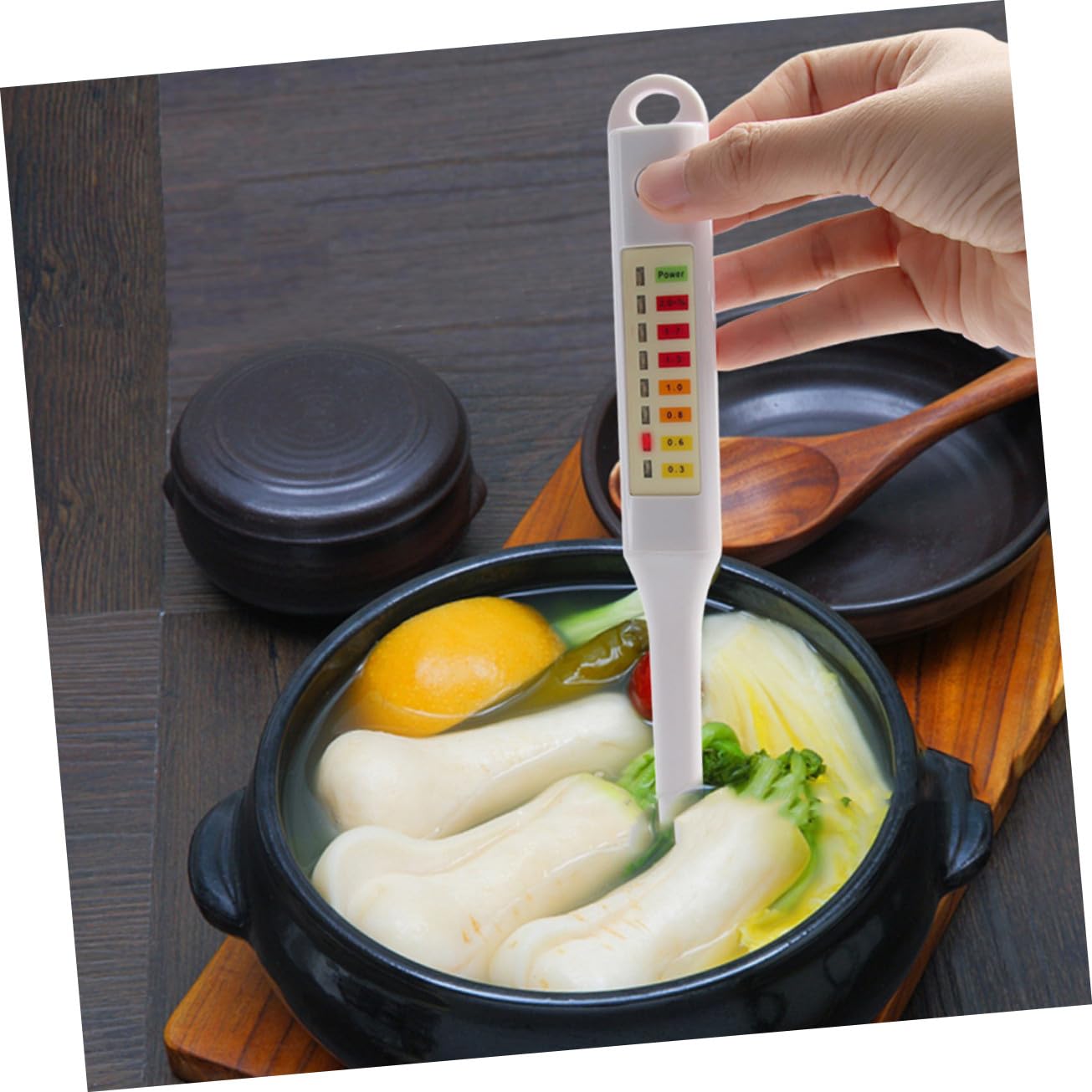Probador Portátil de Concentración de Sal para Cocina Medidor Electrónico de Salinidad de Alimentos Tester Manual sin Baterías para Salmuera Encurtidos y Sopas