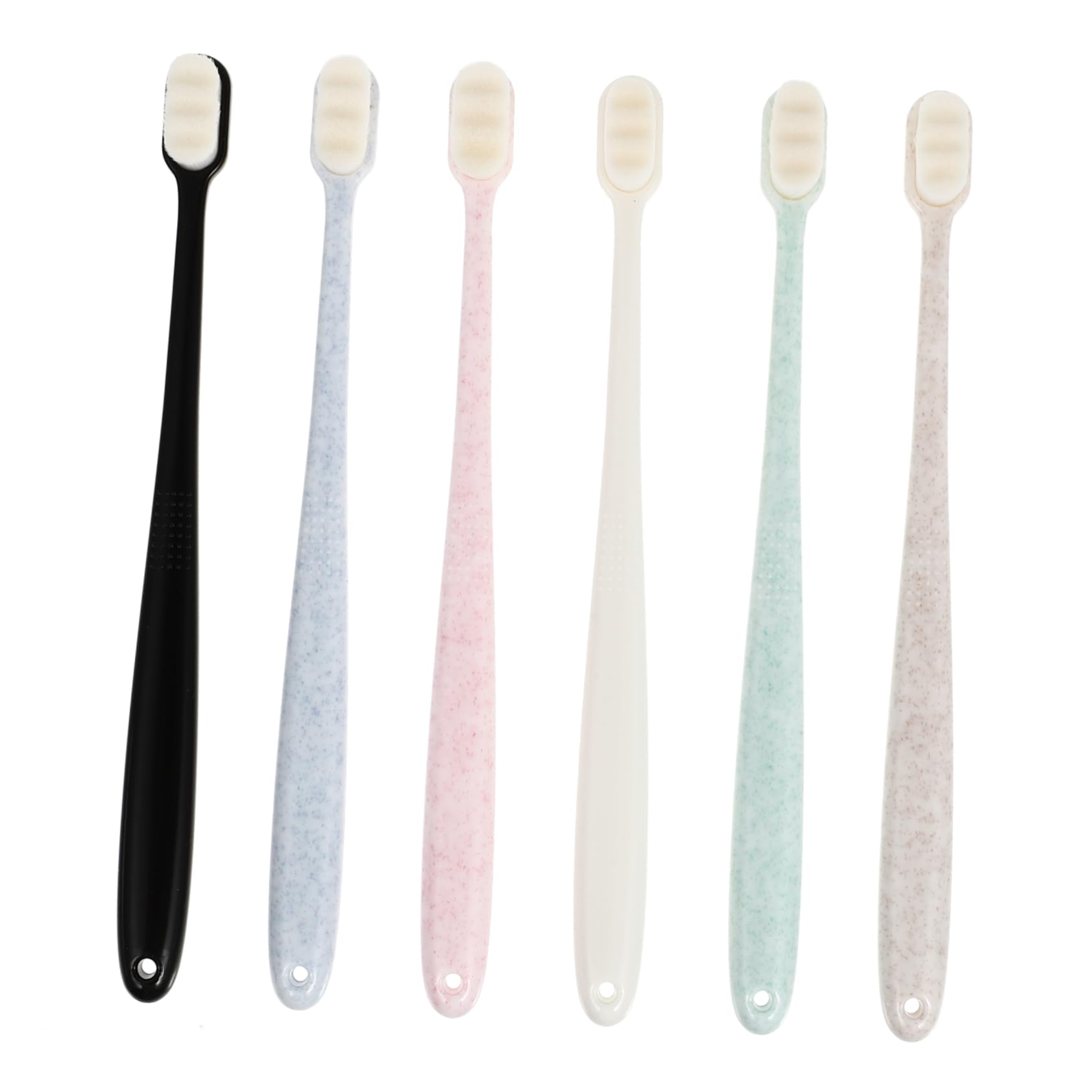 3 Series Cepillo De Cepillo De De Cerdas Suaves s De A Granel Toothbrush Escova Dentes De Estilo Ondulado Pbt 6 Piezas*3