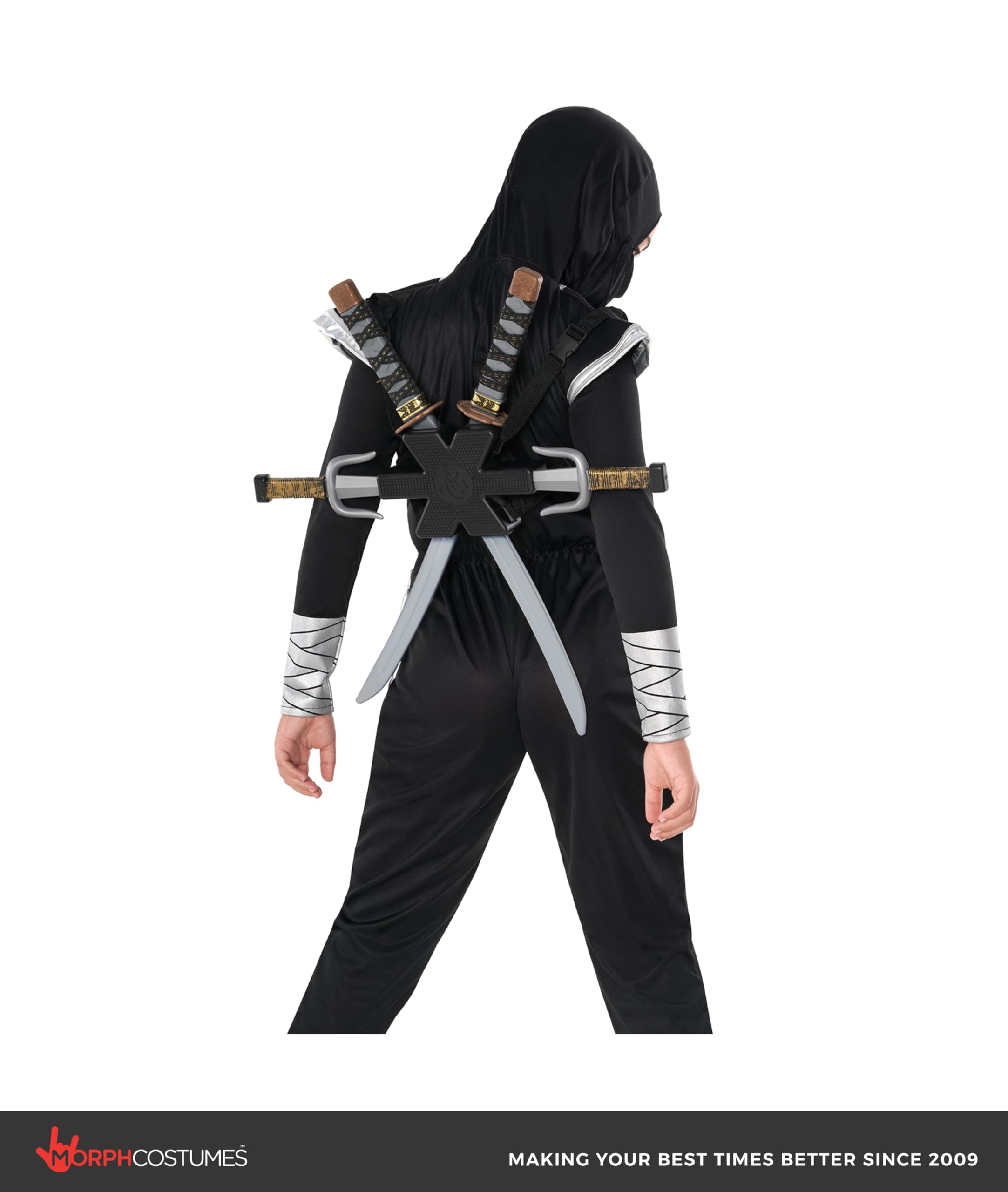 Morph Accessori Spada Ninja Giocattolo, Ninja Carnevale Bambino, Accessori Costume Carnevale Bambini