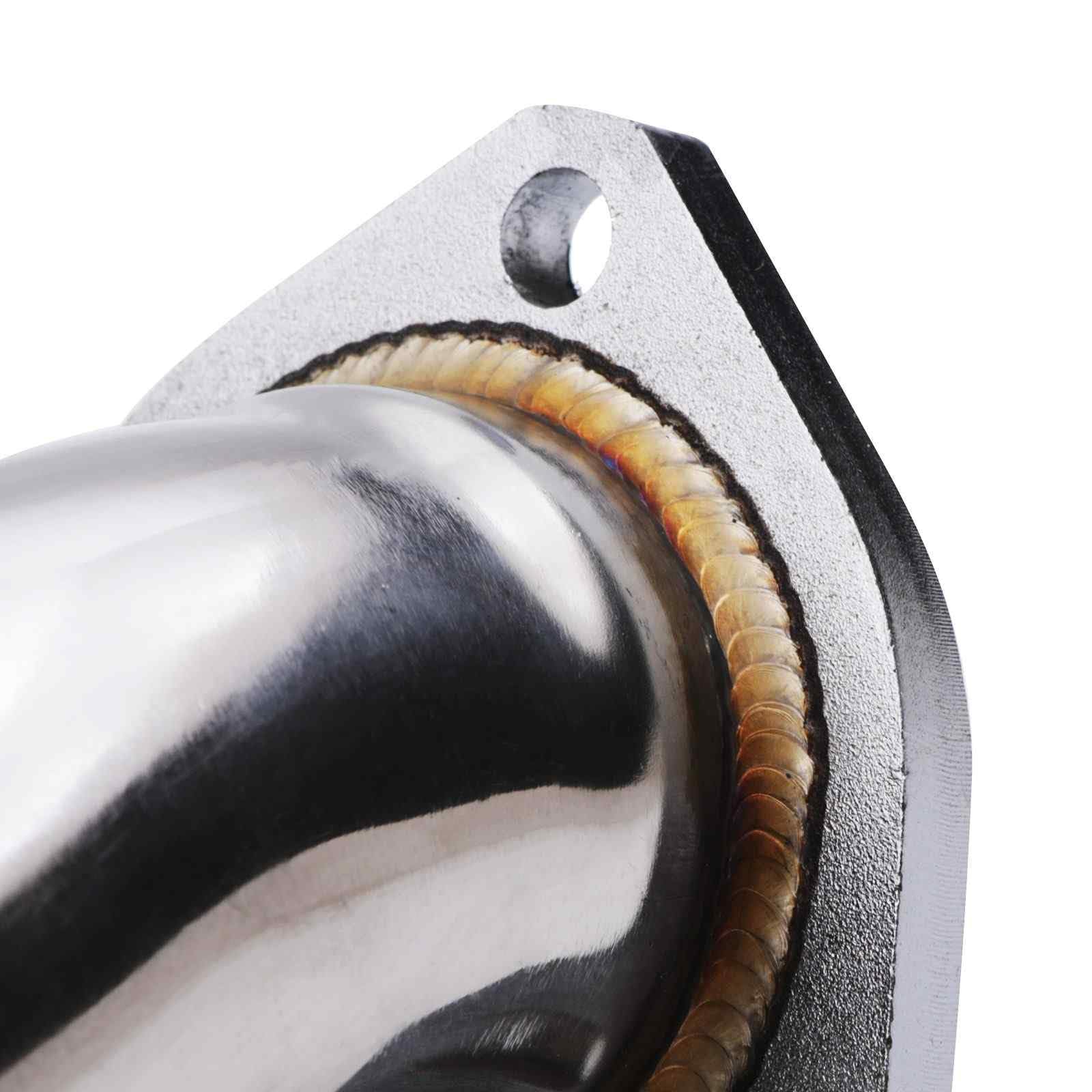Tubo de escape de 7.6 cm compatible con Audi RS3 8P 2.5 TFSi modelos 2011-2013, tubo de acero inoxidable sin gato