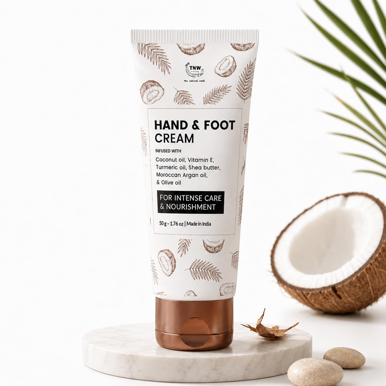 TNW-THE NATURAL WASH Hand & Foot Cream - 50gm | Enriched with Vitamin E, Shea Butter & Coconut Oil | For Nourished, Moisturize & Heel Cracked Skin Hands & Feet | Paraben & Silicone Free-image-43