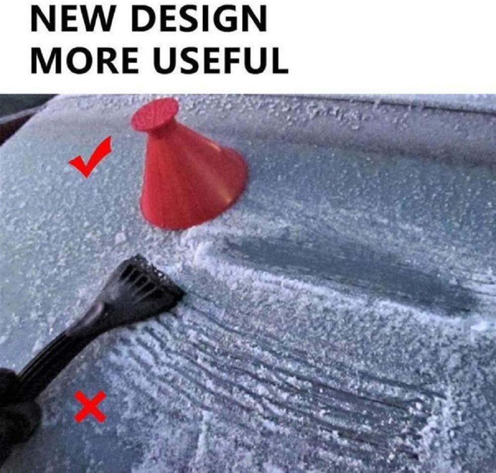 Round Windshield Ice Scrapers, Magical Car Windshield Ice Snow Scrapers,Ice Snow Removal Shovel Tool