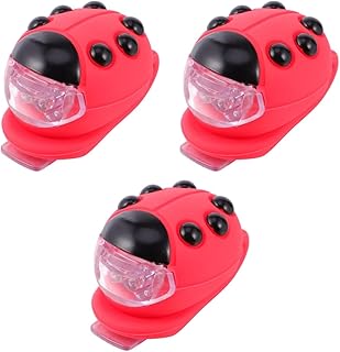 INOOMP 3 Pçs Lanterna Traseira LED Flash Faróis De Bicicleta Luz Frontal Lâmpada De Silicone Luz Da Bicicleta Equilíbrio Luzes Da Bicicleta Equilíbrio Carro Crianças Bicicleta Lanterna