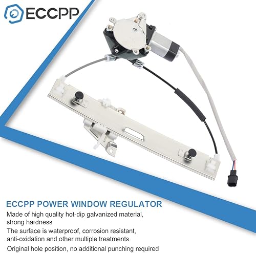 Miniatura 2 de ECCPP Elevalunas eléctrico trasero derecho del lado del pasajero con ensamblaje de motor de repuesto para Ford Escape 2008-2011 para Mercury Mariner