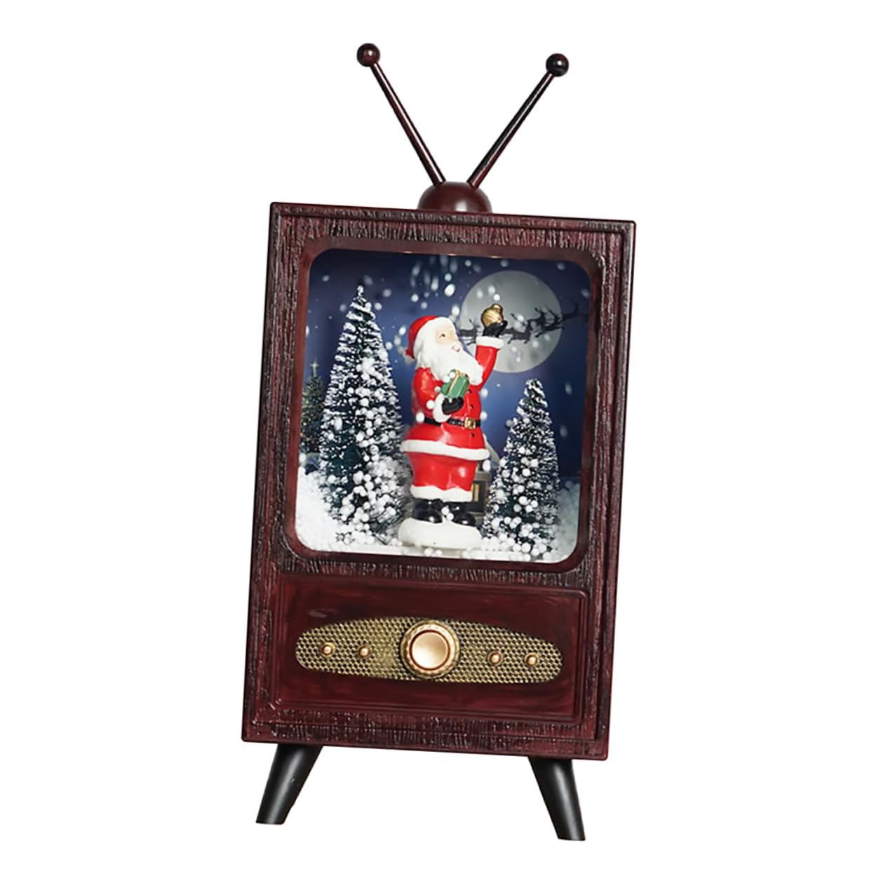 Téléviseur musical rétro Gatuida : finie la décoration de Noël monotone