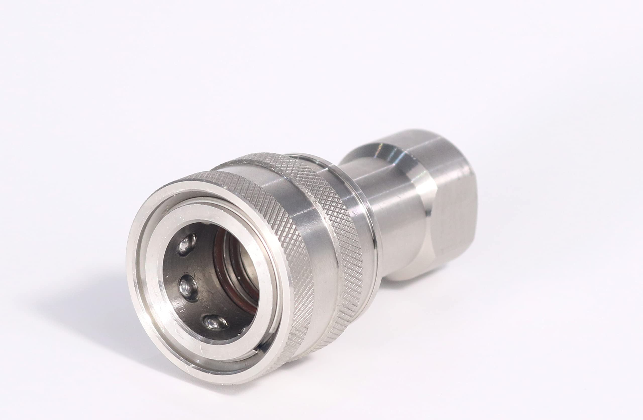 1/4" FPT x 1/4" FQD Stainless Steel Coupling Quick Disconnect Pressure with Stainless Steal Poppet and Viton Seal