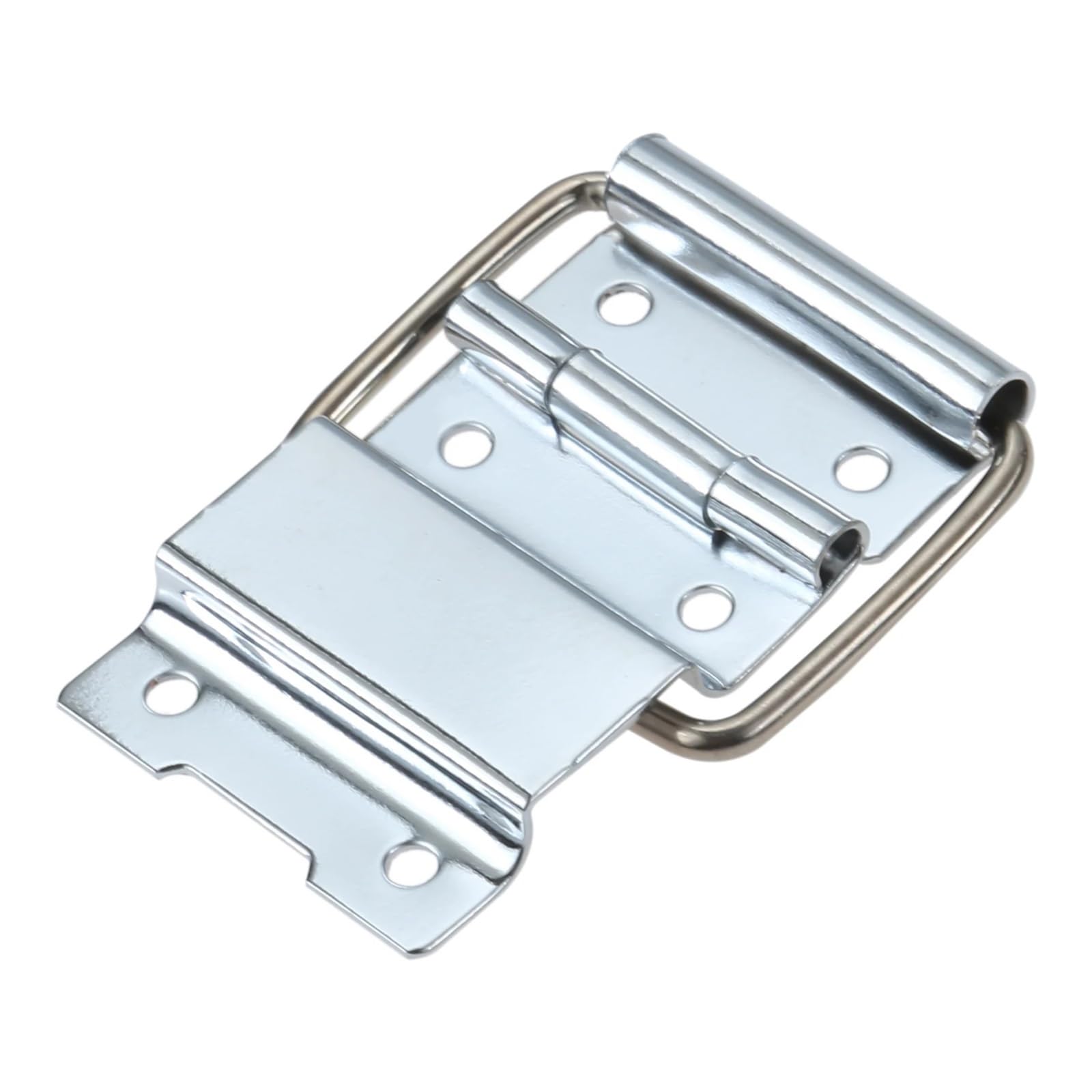Bearing Hinge，Ball Bearing Door Hinges cozeri 2pcs 6 Holes Support Hinge W/Ring Silver/Black Metal Flight Case Toolbox Hinge for Suitcase Luggage Air Box Accessories 60 * 35mm(Silver)