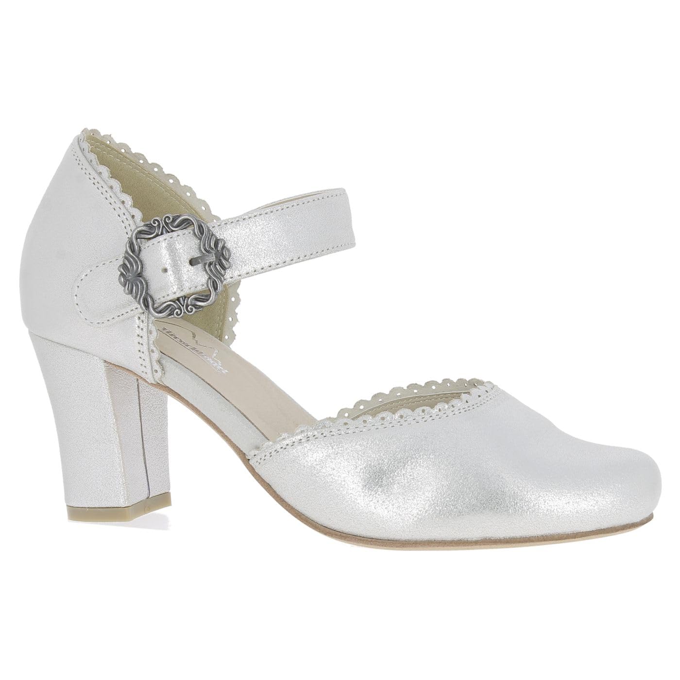 Hirschkogel Women's Court Shoes, Silver, 6 UK