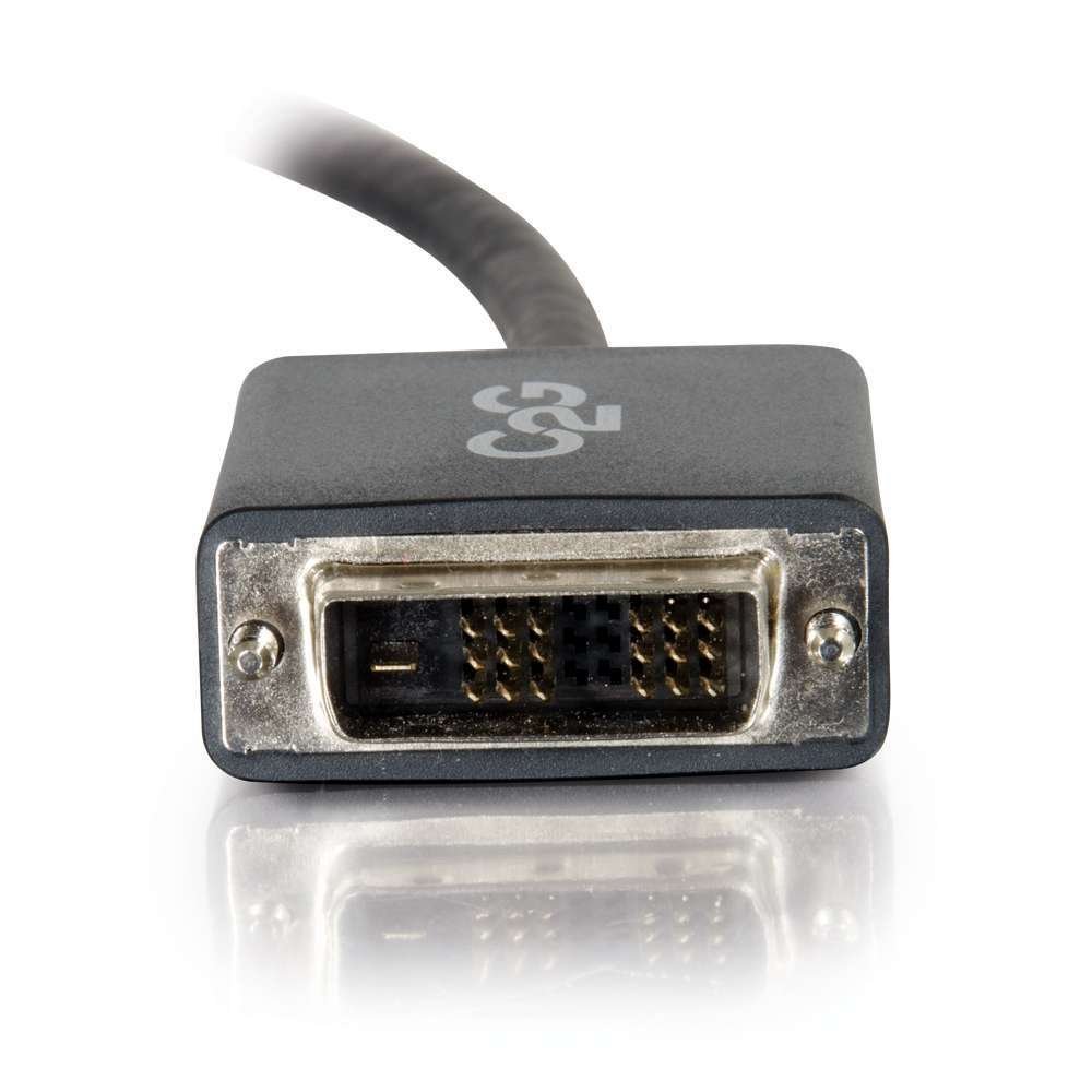 C2G Cable adaptador DisplayPort macho a DVI-D Single Link macho de 2 m, negro - Adaptadores de cable de vídeo (negro, 2 m, DisplayPort, DVI-D, 1920 x 1200 Pixeles, Negro, Macho/Macho)