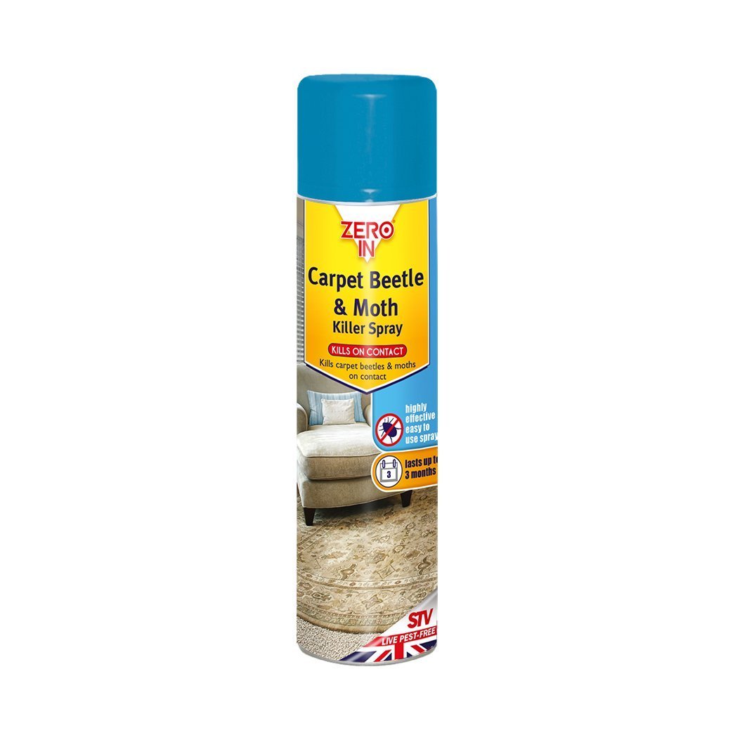 Buy 2xZero In Carpet Beetle & Moth Killer Spray, 300 ml Aerosol, for