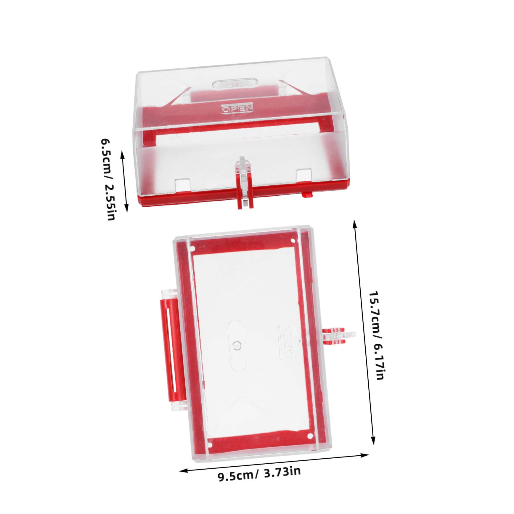 PRETYZOOM Switch Cover Protector Protective Indoor Electrical Push Transparent Buttons Covers Protection Lockout Safety Button Cover Clear Button Cover Security Elevator Button Locks Plastic