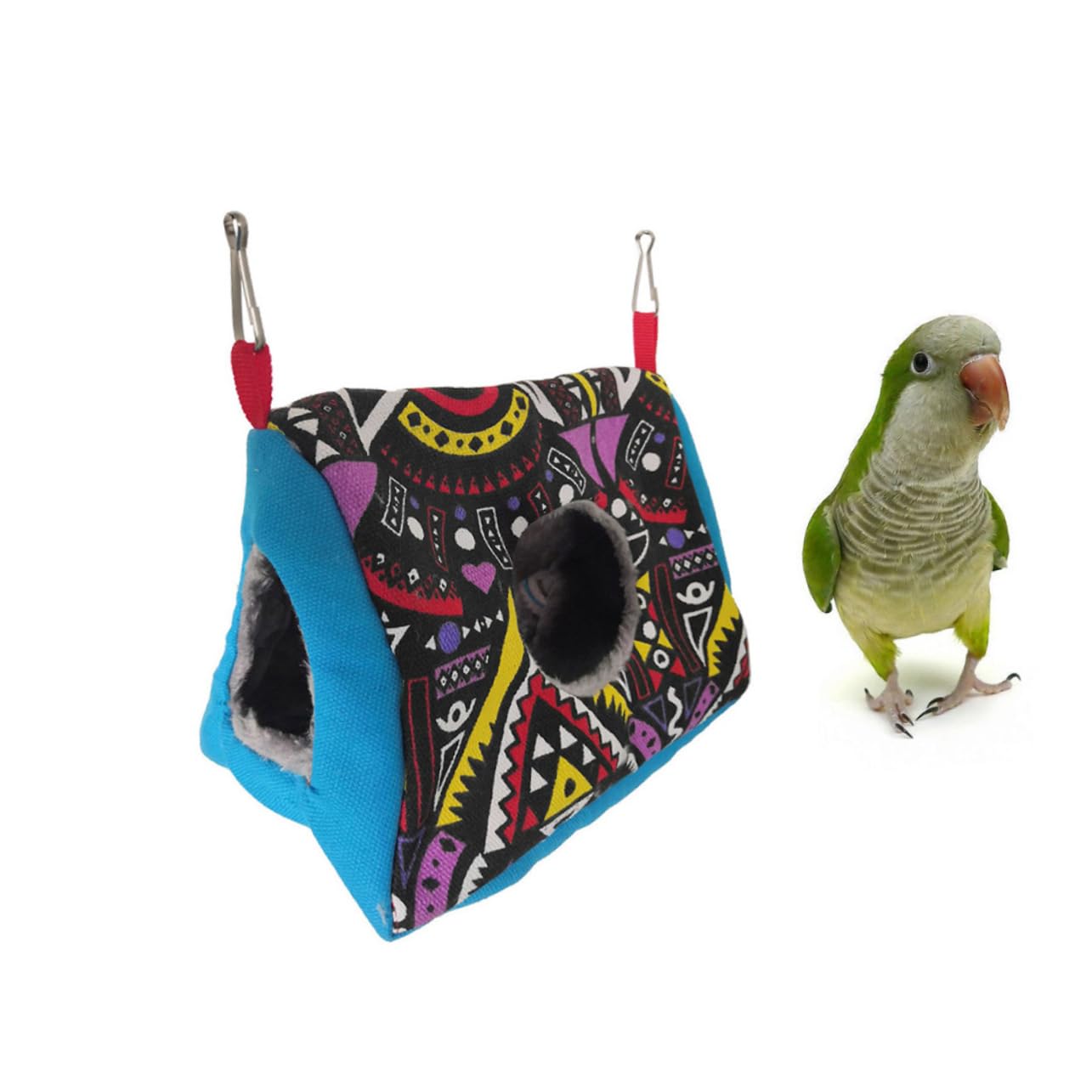 Yardwe 2 Piezas Nido de Loros Hamaca para hámster Hamaca de Juguete para pájaro hamacas Colgantes Nido de Loro de Peluche Nido de pájaros de Interior Nido de algodón el Nido del pájaro