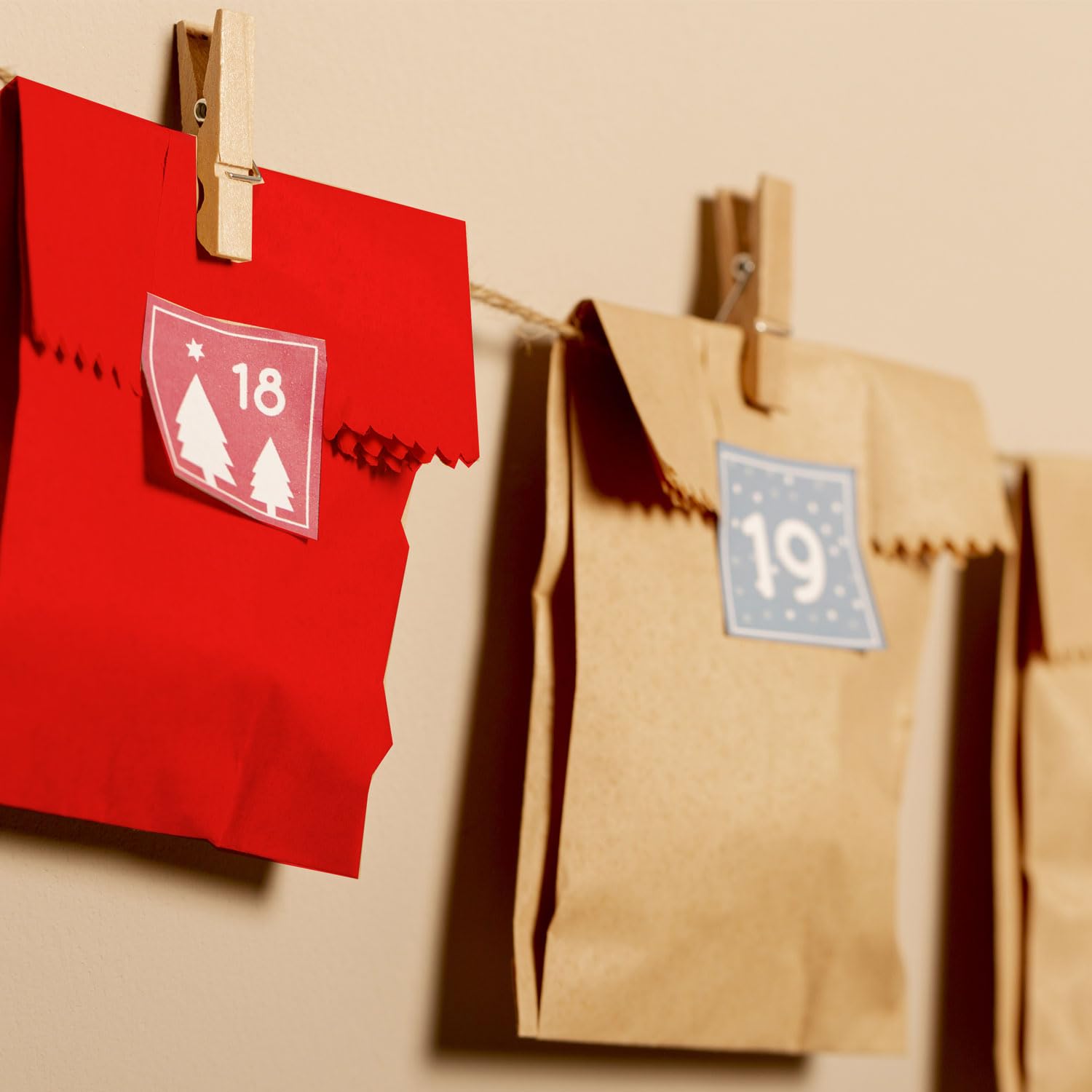Bolsas de Papel, Bolsas Kraft de Papel, Bolsas para Regalos de Cumpleaños, Bolsas de Papel para Comercios de Alimentación, para Eventos o Manualidades · m-office (x500 unds mix, 150x300x60mm)