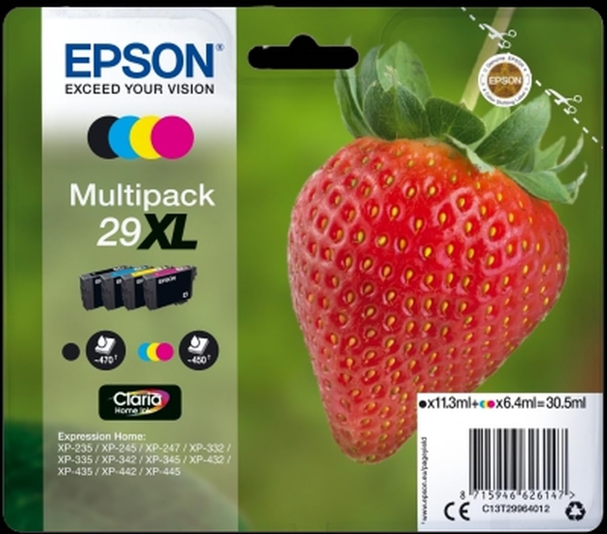 Epson Strawberry Multipack 4-COLOURS 29XL Claria Home Ink-image