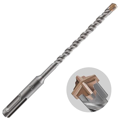 Miniatura 54 de Broca para hormigón, 3 piezas de 1/2 "x 10"-8" Material de carburo de doble rosca de tipo cruzado adecuado para hormigón, ladrillo, paredes