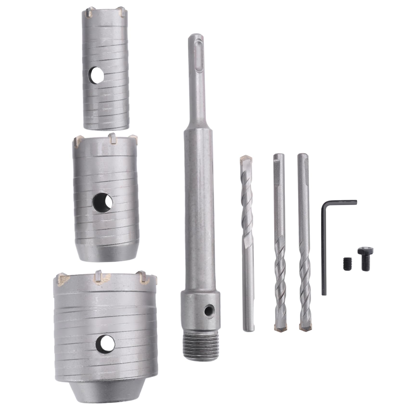 Littimoon SDS Plus Electric Drill Bit Wall Hole Opener Suit Hollow Brick Wall Concrete Air Conditioning Water Pipe Hole Driller