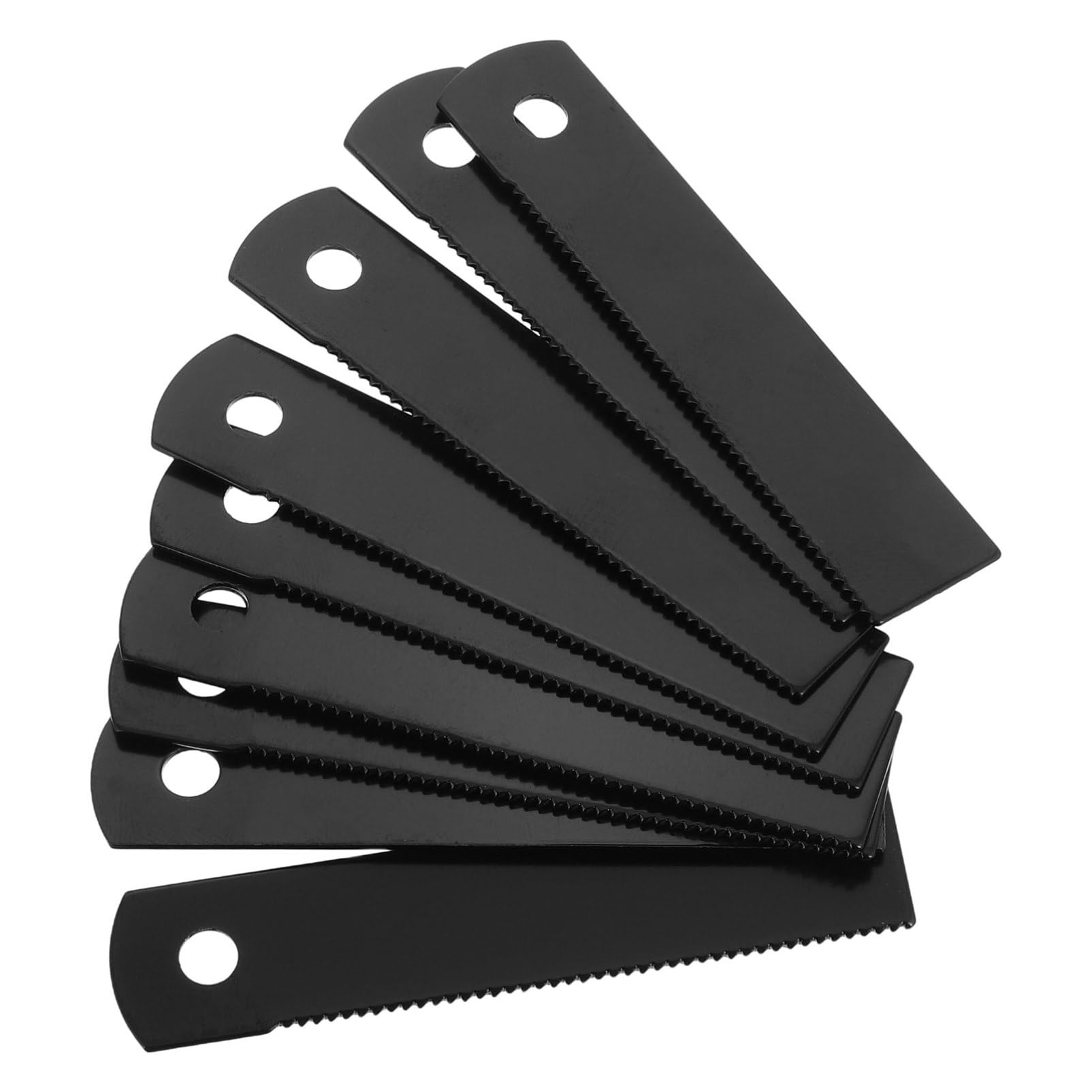 Mipcase 10pcs Serrated Fire Scraper Tool for Camping Survival Hiking Steel Fire Starter Flint Rod