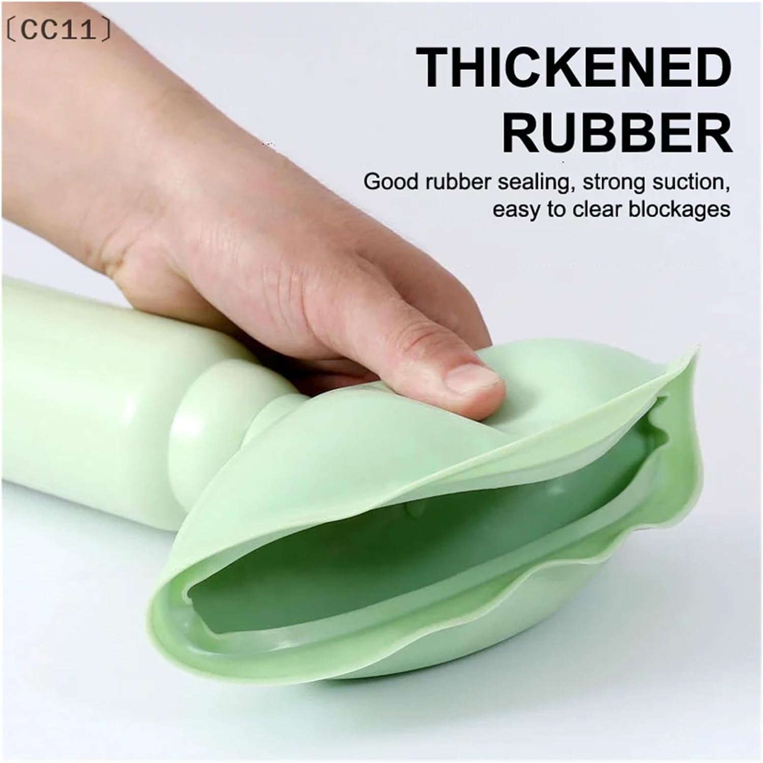 Toilet Plunger,Powerful High-Pressure Drain Suction Cups, Unblocker Vacuum(1Pcs Green)