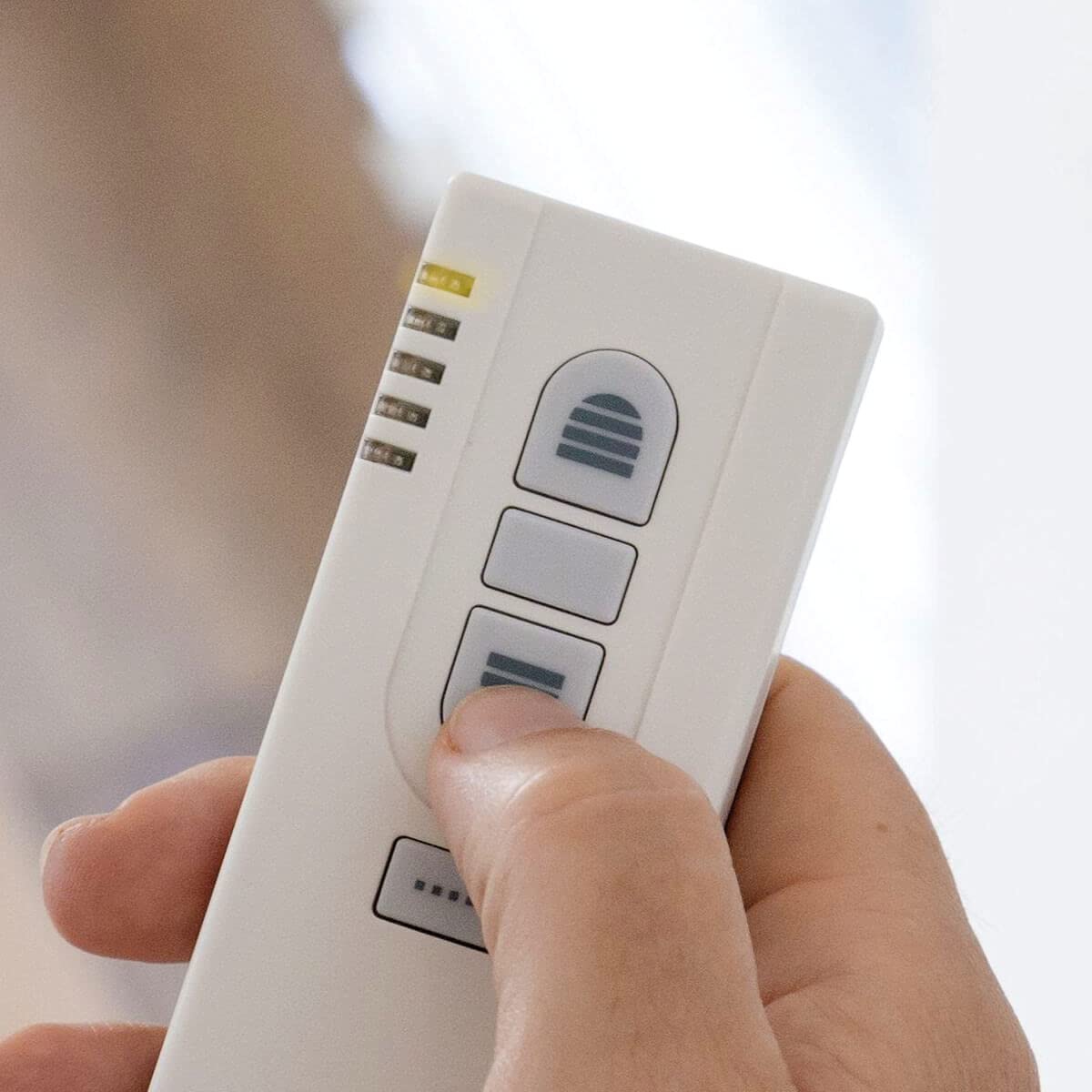 Schellenberg 20016 Sonde radio portable 5 canaux avec support mural, blanc
