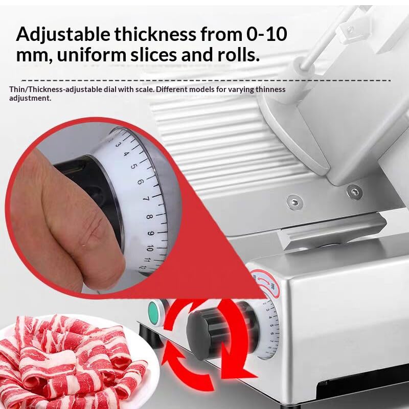 Máquina cortadora de carne de 10 pulgadas miniatura 4