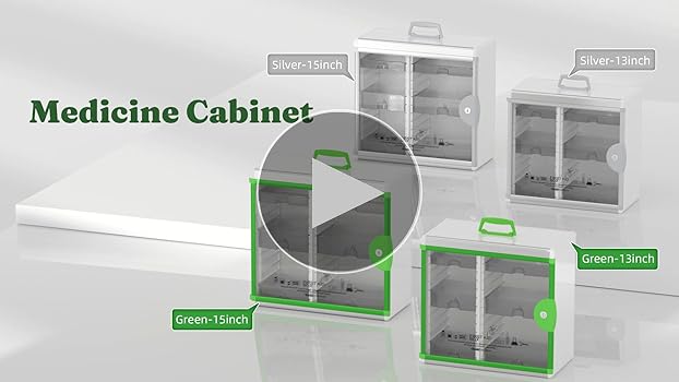 Amazon.com: Glosen Medicine Cabinet with Key Wall Mounted