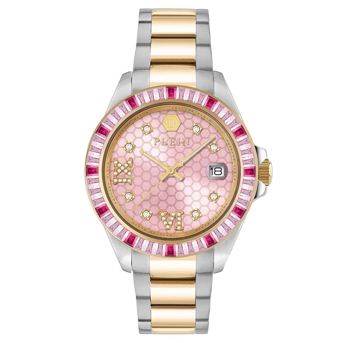 Philipp Plein Women's Analogue Quarz Watch with Stainless Steel Strap PW2FA0325