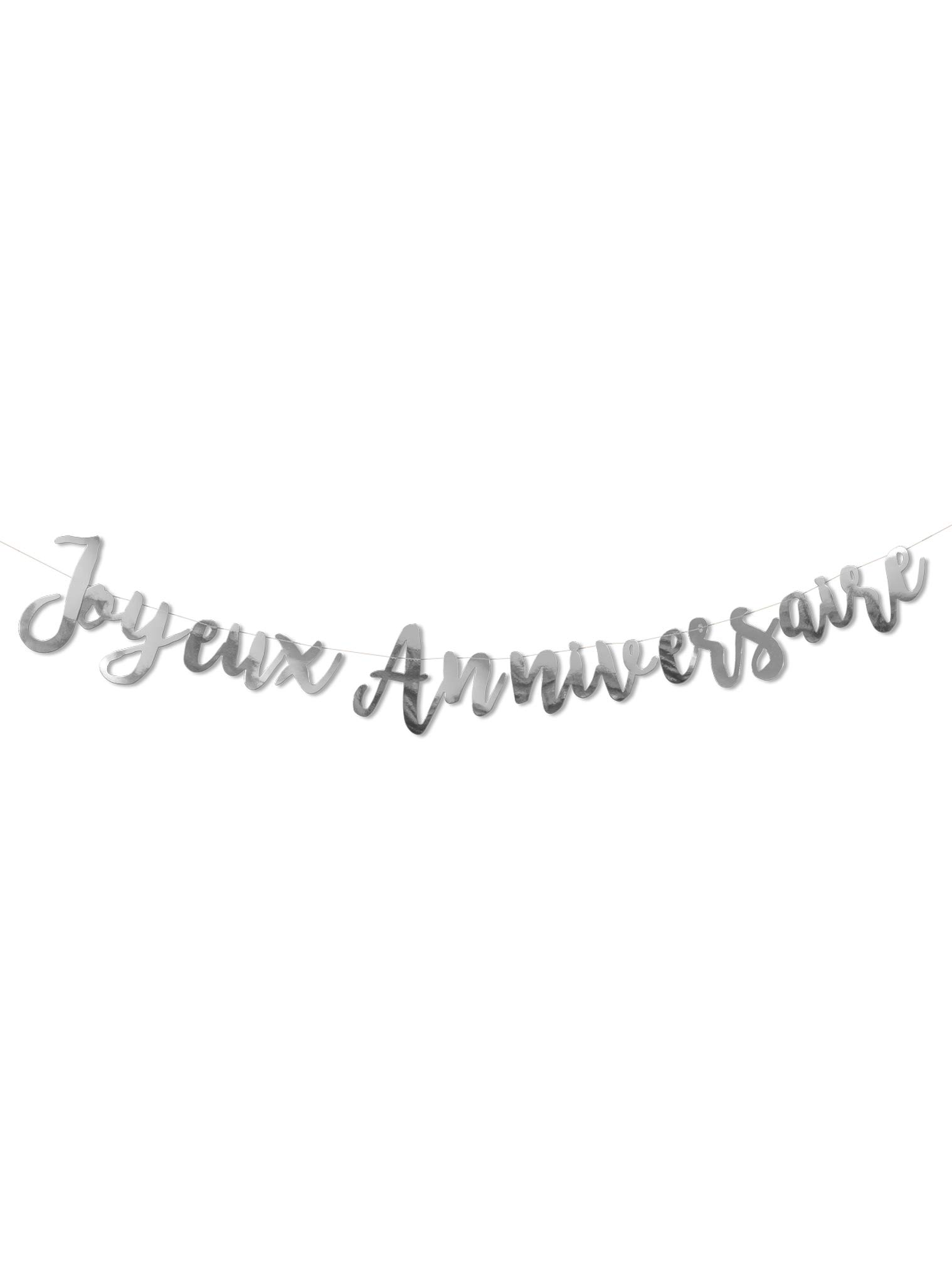 Guirlande Joyeux Anniversaire Argent