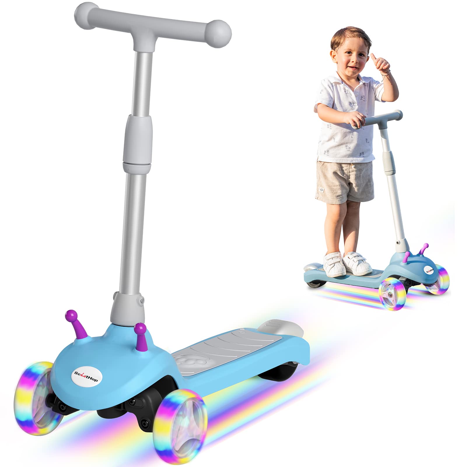 ScootHop Electric Scooter for Kids, 3 Wheel Electric Scooter for