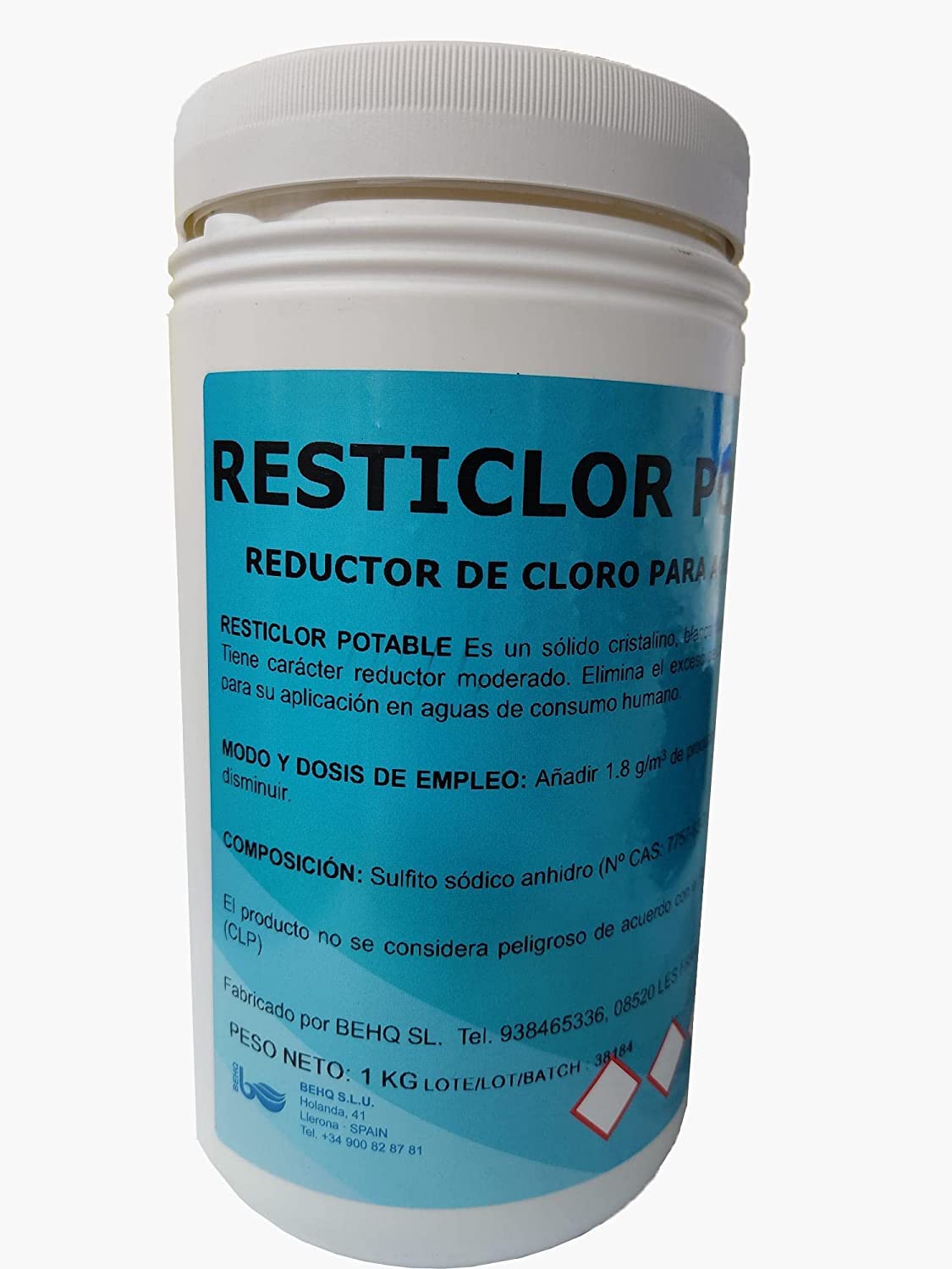 Reduclor: Restriclor potables Reductor de Cloro para del Agua de Consumo y Piscina. Bote 1 kg