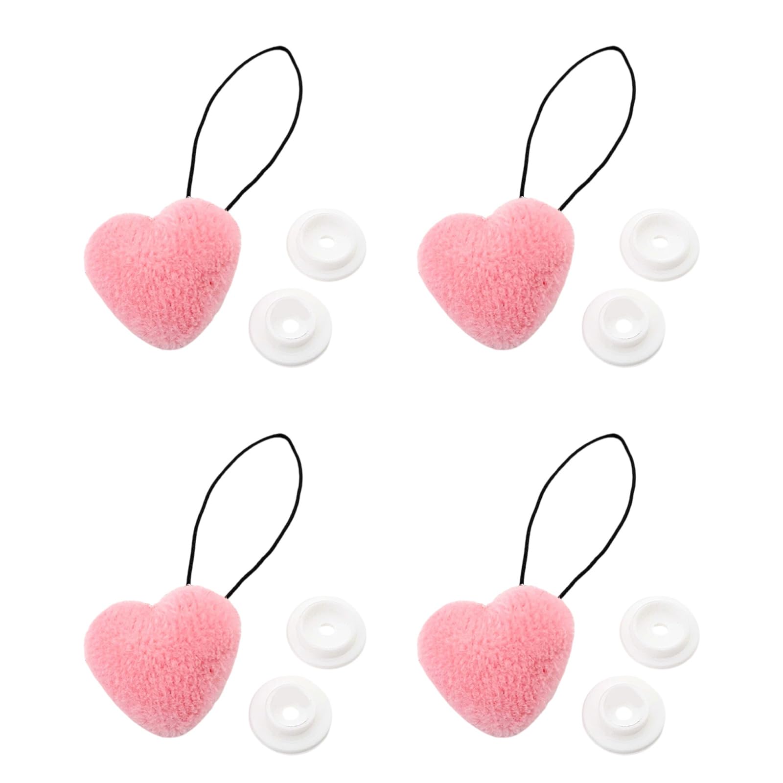 Buxuaaaa B Uxuaaaa Innovative Heart-Shaped Needleless Lanket Clips 4Pcs Set In Vibranted Color For Easy Use Lanket Clips
