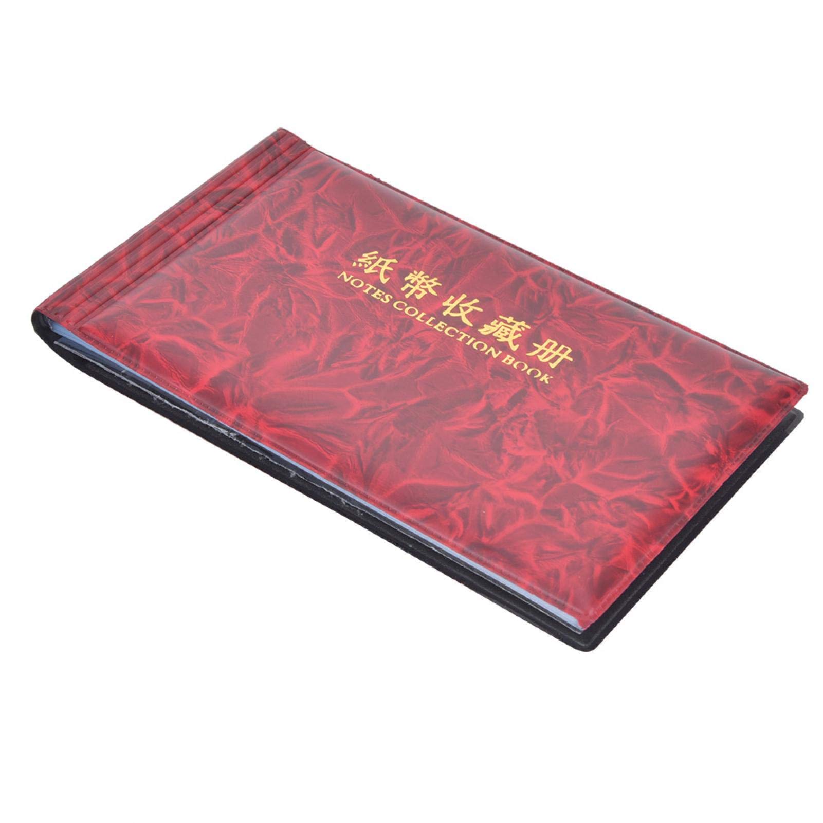 Money Album, Money Holder Long-Term Sufficient with 30 Pages for Holding 60 Banknotes(Rose Red)-image-4