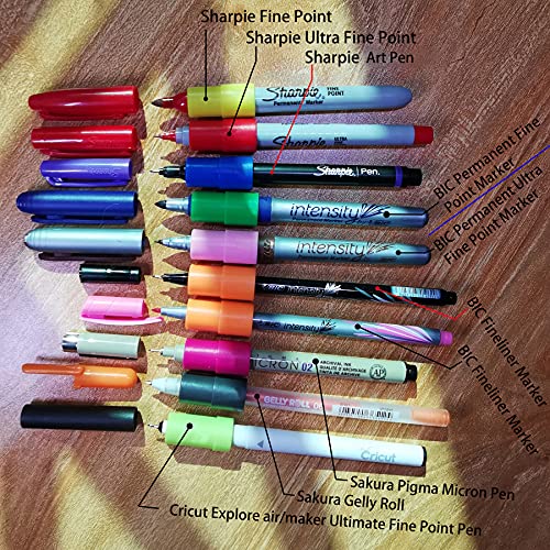Image of Pen Adapter Set Compatible with Explore Air /Air 2 /Air 3 /Air 4 and Maker /Maker 3 /Maker 4, Pen Adapter Compatible with (Sharpie /Bic /Crayola /Sakura /Pilot /Pentel /Paper Mate /Mitsubishi uni-Ball)
