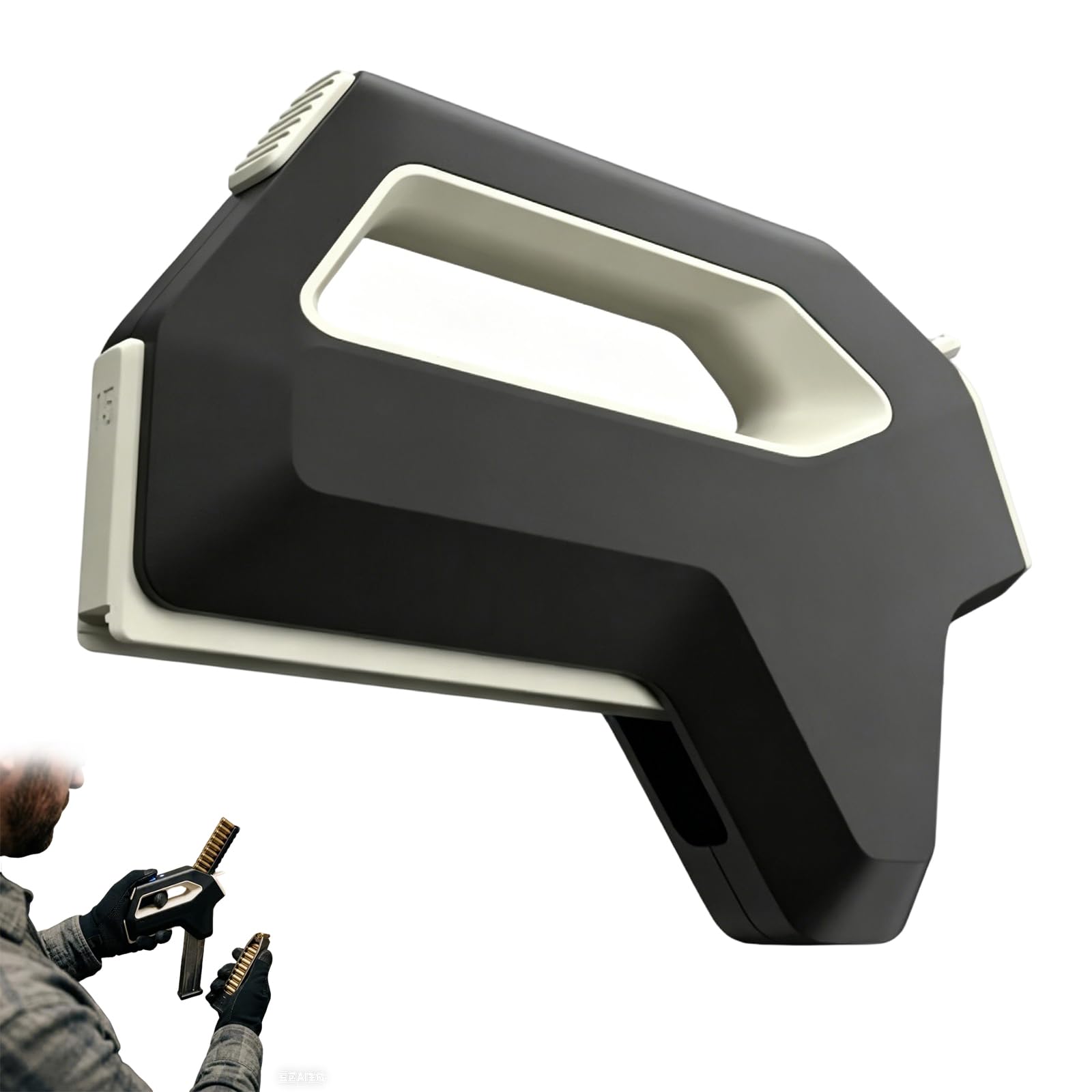 Automatic Handheld 9mm Magazine Loader, Magazine Speed Loader, Guns that Use 9mm Bullets 100 Magazines on a Single Charge