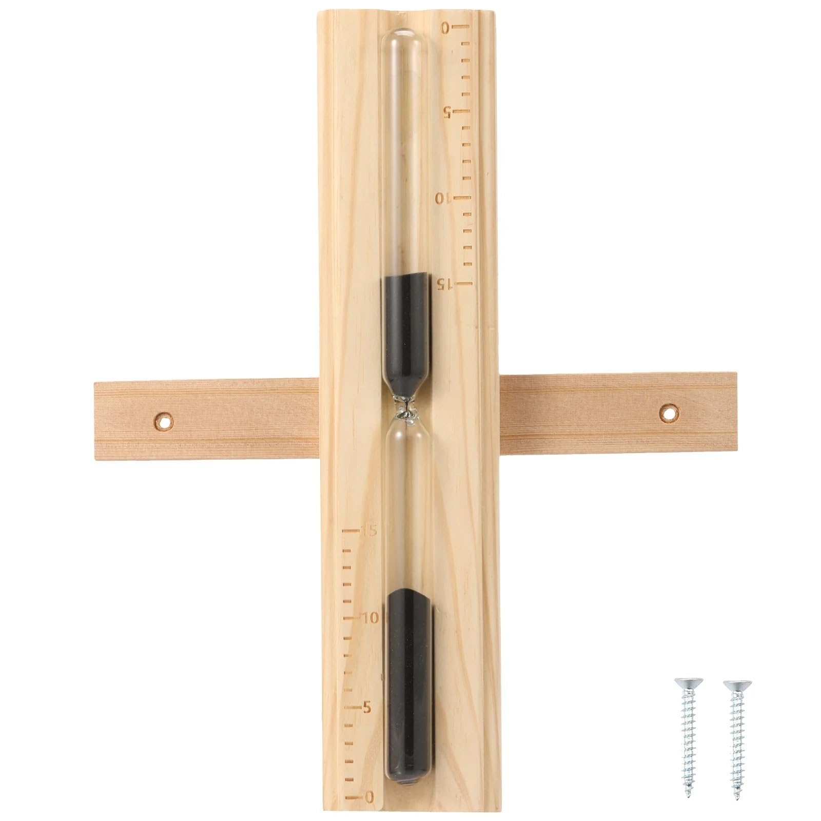 15 Minutes Sauna Sand Timer Wooden Glass Hourglass High Precision For Restaurant Bath