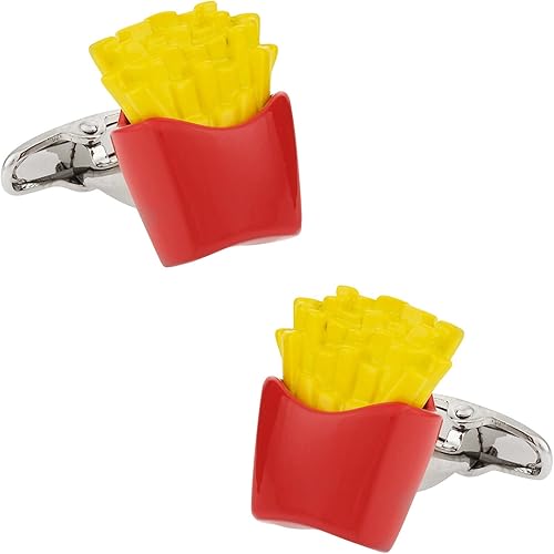 Cuff-Daddy - Gemelos de papas fritas con caja de presentación