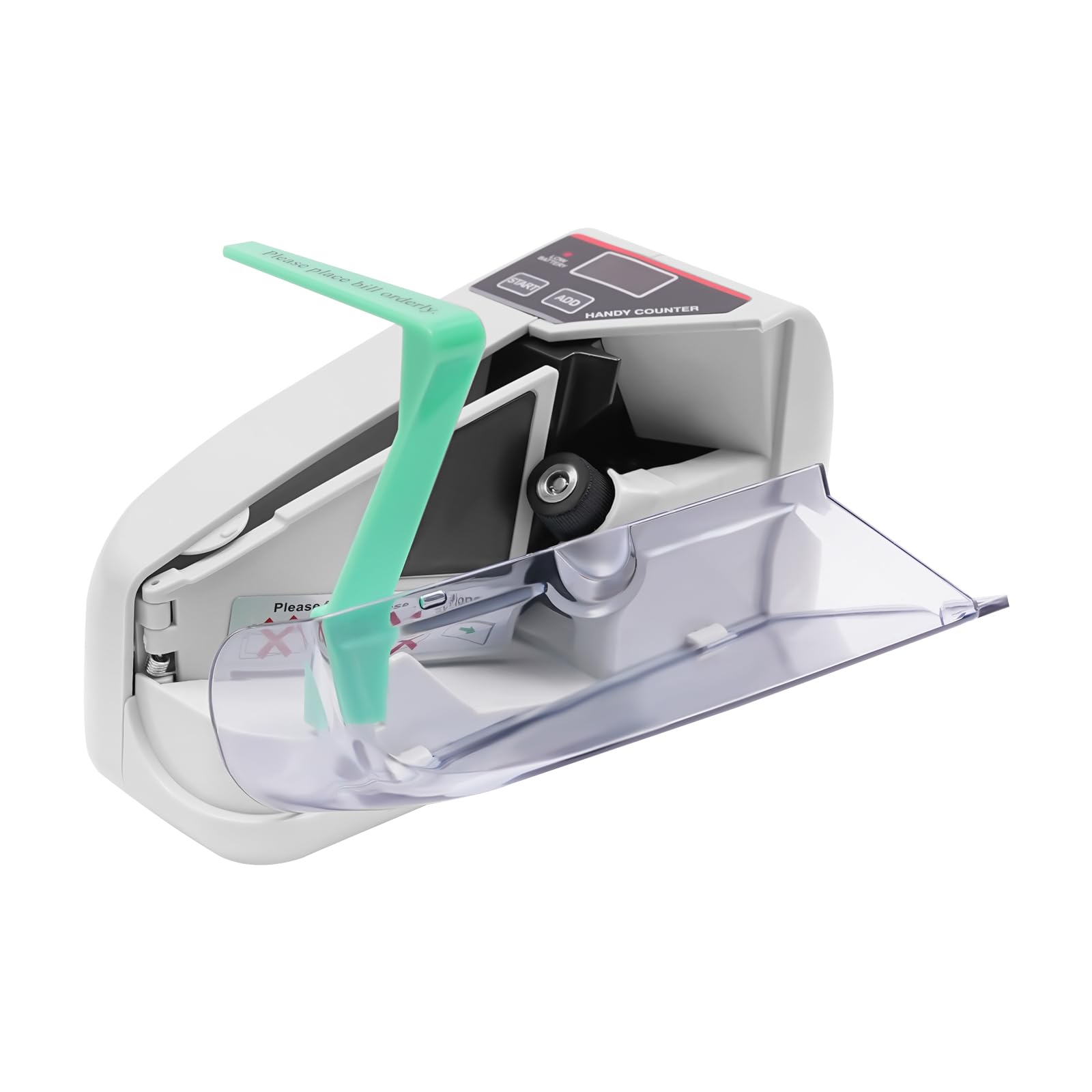 Compteuse de billets mobile, portable, 19 x 7 x 10,2 cm, 600 feuilles/minute, affichage LED, compteur de billets pour banques, magasins