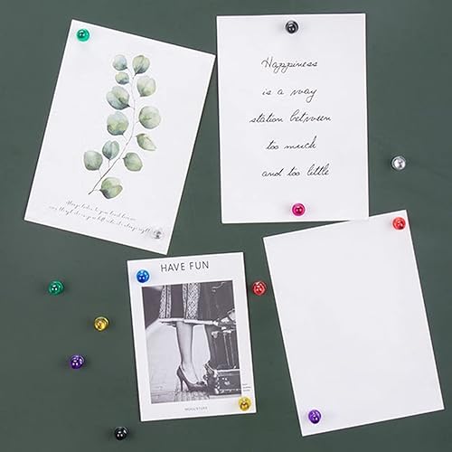 Miniatura 3 de 10 pines magnéticos, mini imanes transparentes de colores para refrigerador, imanes de nevera, imanes de oficina, imanes de pizarra blanca, imanes