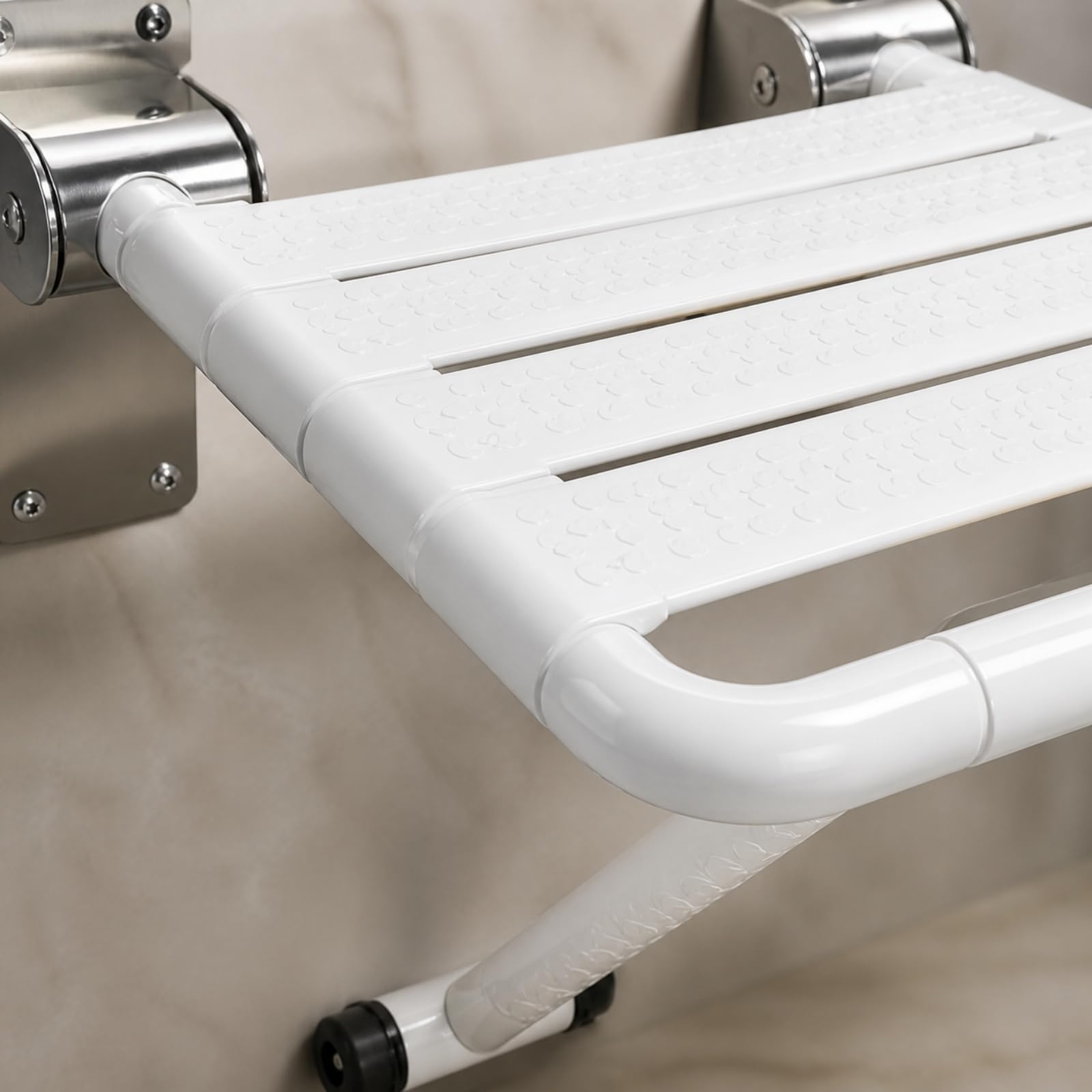 Amagogo Asiento para Ducha Pared | Ahorra Espacio, Asiento Ducha con Patas, Antislizante, para Baño, uarios Mayores,
