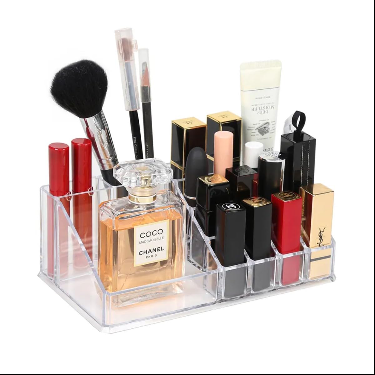 Mkarketech Makeup Mascara Liner Brush Storage Lipstick Jewelry Cosmetic