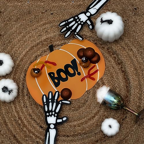 PUKKA party Pumpkin Grazing Board, Fold-Out Decorative Card Platter for Snacks Hors D’oeuvres - Image 4