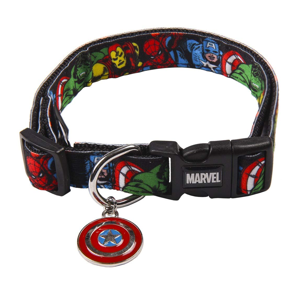 Cerdá - Marvel obroża dla psów średniej wielkości, obroża Marvel, dla dużych psów, oficjalna licencja, s-m
