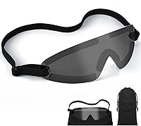 Vista 7 de Kingdder Protector de ojos transparente para dormir, gafas protectoras con correa ajustable y acolchado suave, sensibilidad de los ojos a la luz