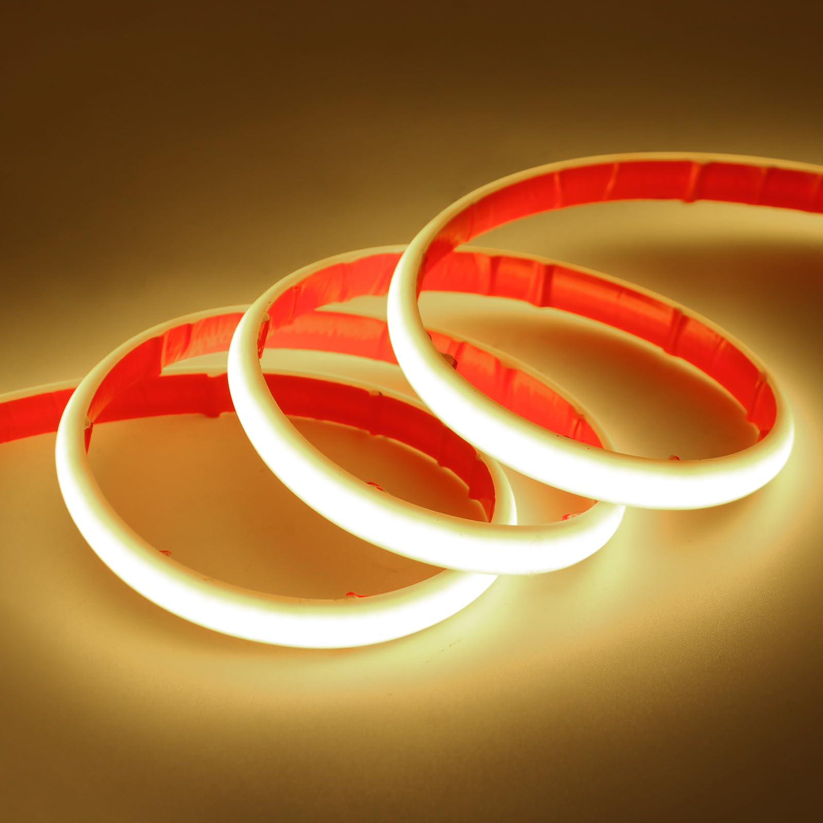 XUNATA Lumière au néon LED Solaire, Bande LED COB IP65 Etanche Néon Extérieur, 8 modes, 320 LEDS/M Flexible Bande lumière pour Clôture, Jardin & Cour (Blanc naturel, 6M)