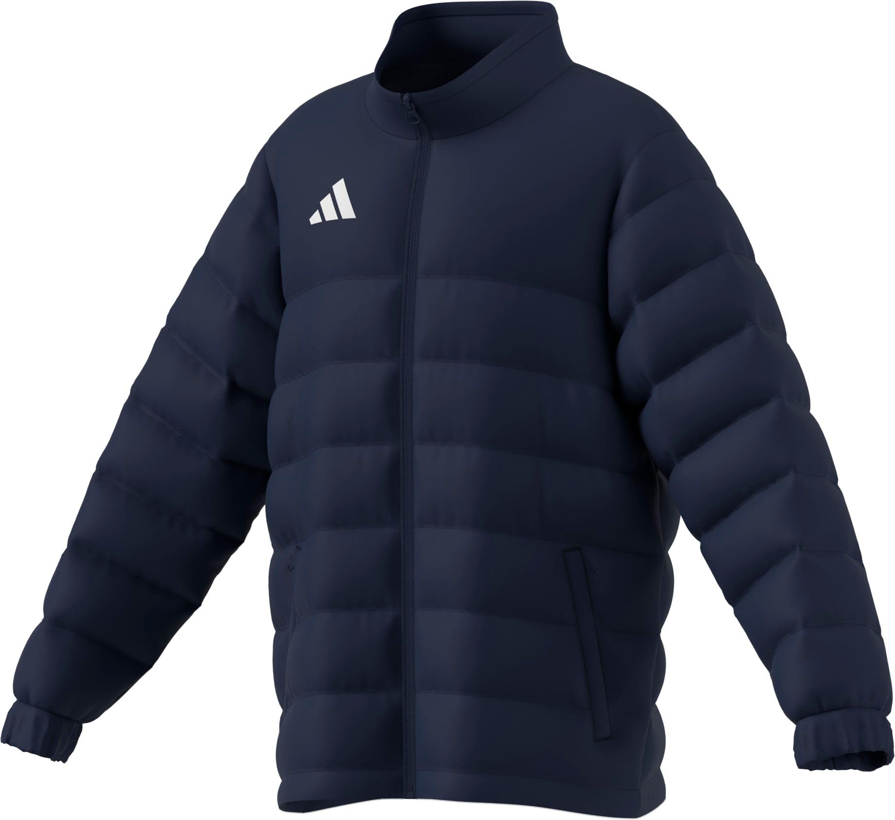 adidas Uniseks - dzieci Entrada26 Light Kids Coat, team navy blue 2/white, 3-4 Years