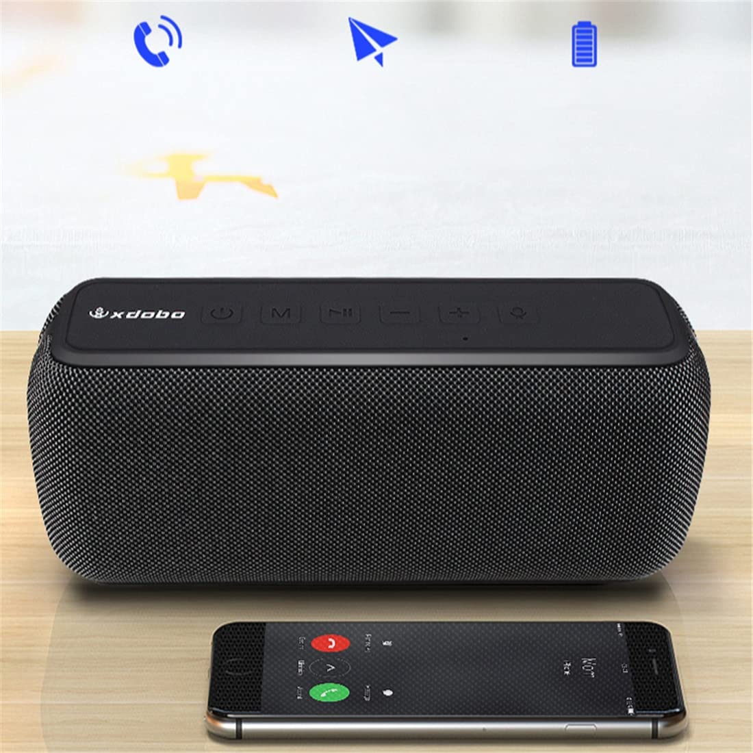 Altoparlante Bluetooth, Altoparlanti Wireless Portatili, Altoparlante Impermeabile IPX5, Stereo Rumoroso, Bassi in Piena Espansione, per All'aperto, Campeggio