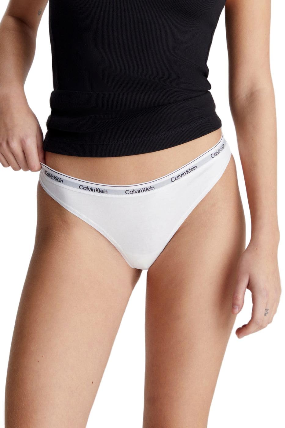 Calvin Klein Women's White 3 Pack Thongs in Size 16, Sports Direct