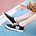 Ladies Fashion Sneakers Black Washed Espadrilles-1